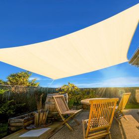 10'X10' Cream HDPE sunshade sail