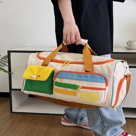 TravelReady Contrast Color Bag for Your Next Journey (Westward jounery-c24: Color collision multifunctional package)