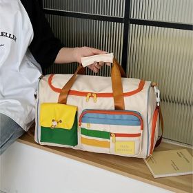 FitnessOnTheGo Spacious Travel Duffel for Workouts and Getaways (Westward jounery-c21: Color collision multifunctional package)
